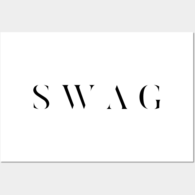 Swag text Wall Art by Worldengine